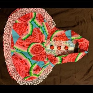 Small dog dress with straps velcro